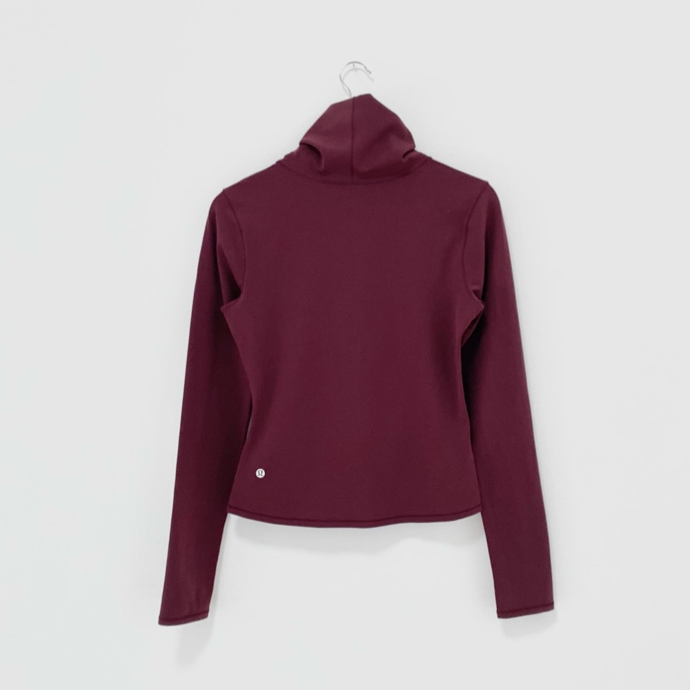 Lululemon Melodic Movement High Neck Crossover Long Sleeve in Garnet - Picture 7 of 14